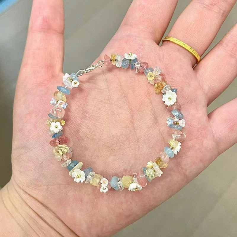 Wholesale Butterfly bracelet flower bracelet braided small fresh hand jewelry